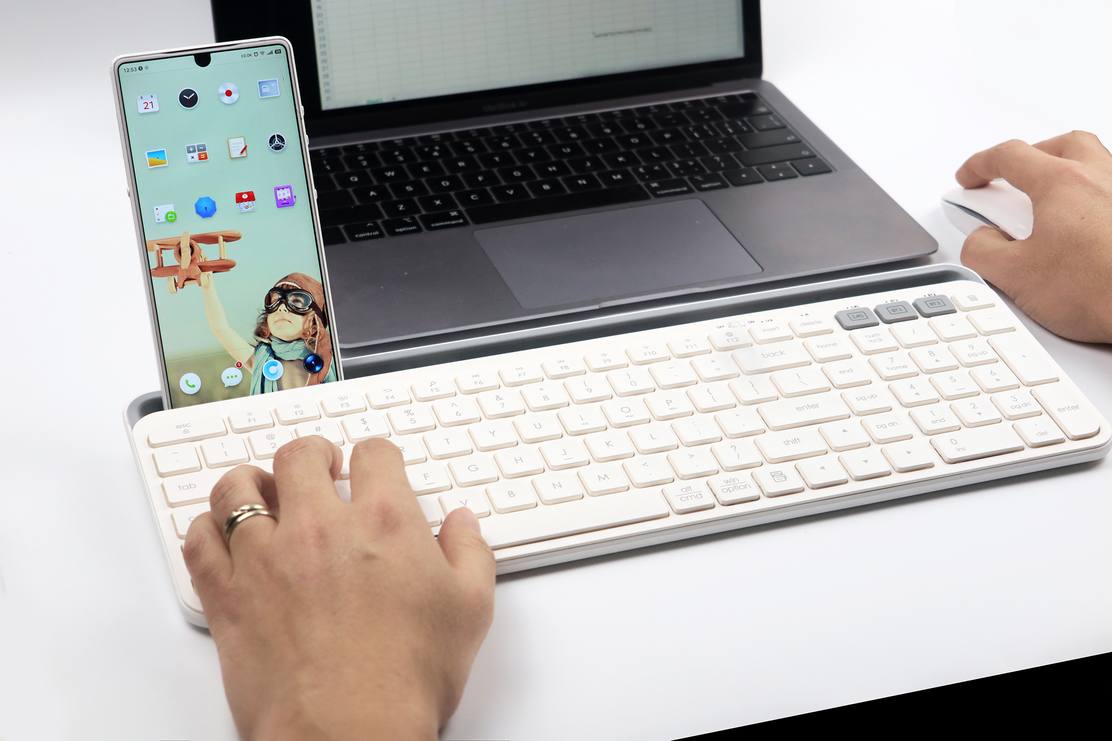 键鼠办公高颜值,富德无线键鼠