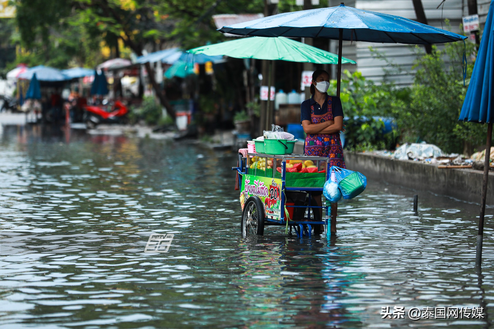 曼谷的暴雨一般要下多久,曼谷雨季道路淹没