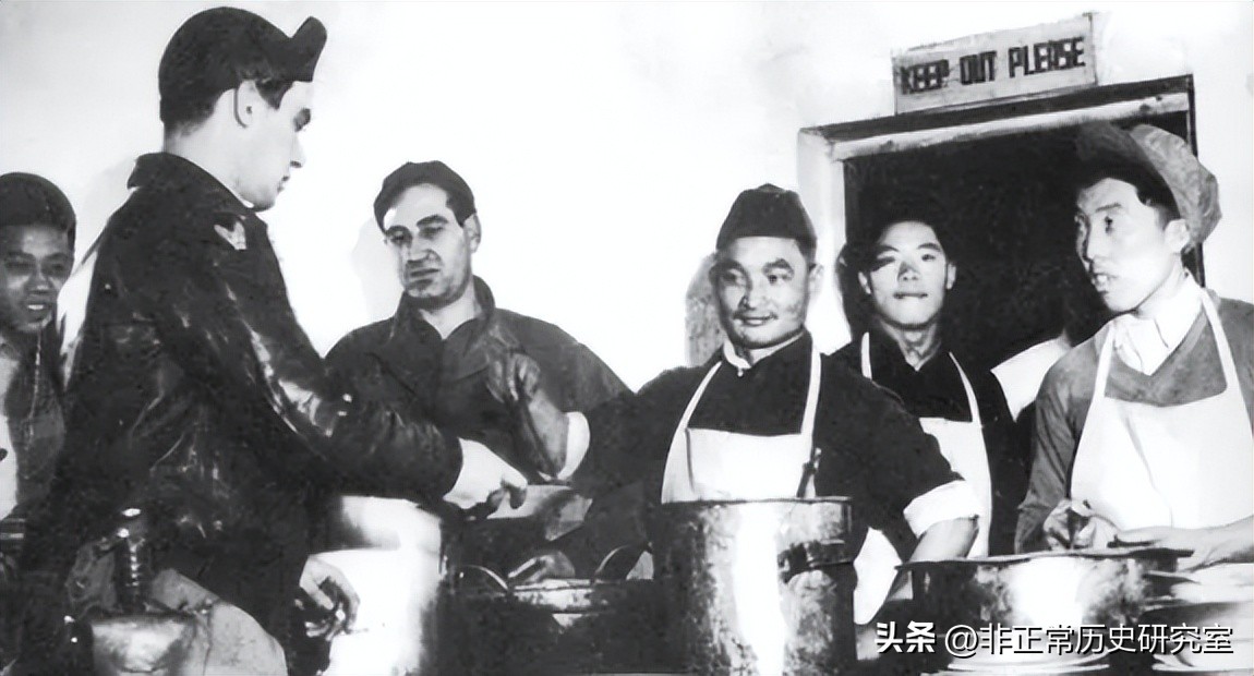 二战美军散兵坑中的伙食,二战伙食记录