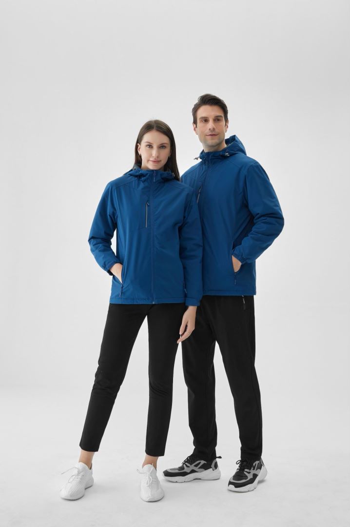 高级冲锋衣功能演示,瞬间冲击结构图