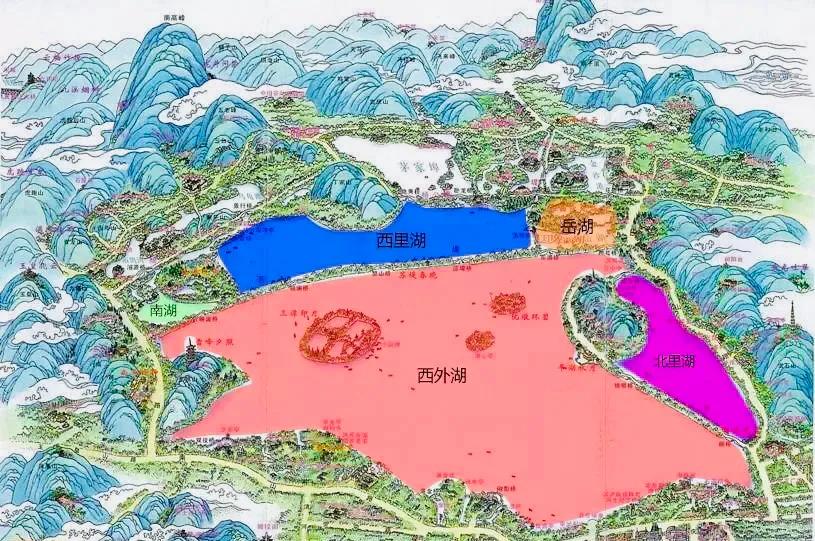 杭州西湖大雪纷飞,杭州西湖风景名胜区