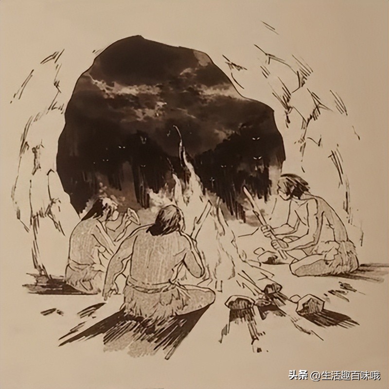 原始社会钻木取火过程,钻木取火原始部落