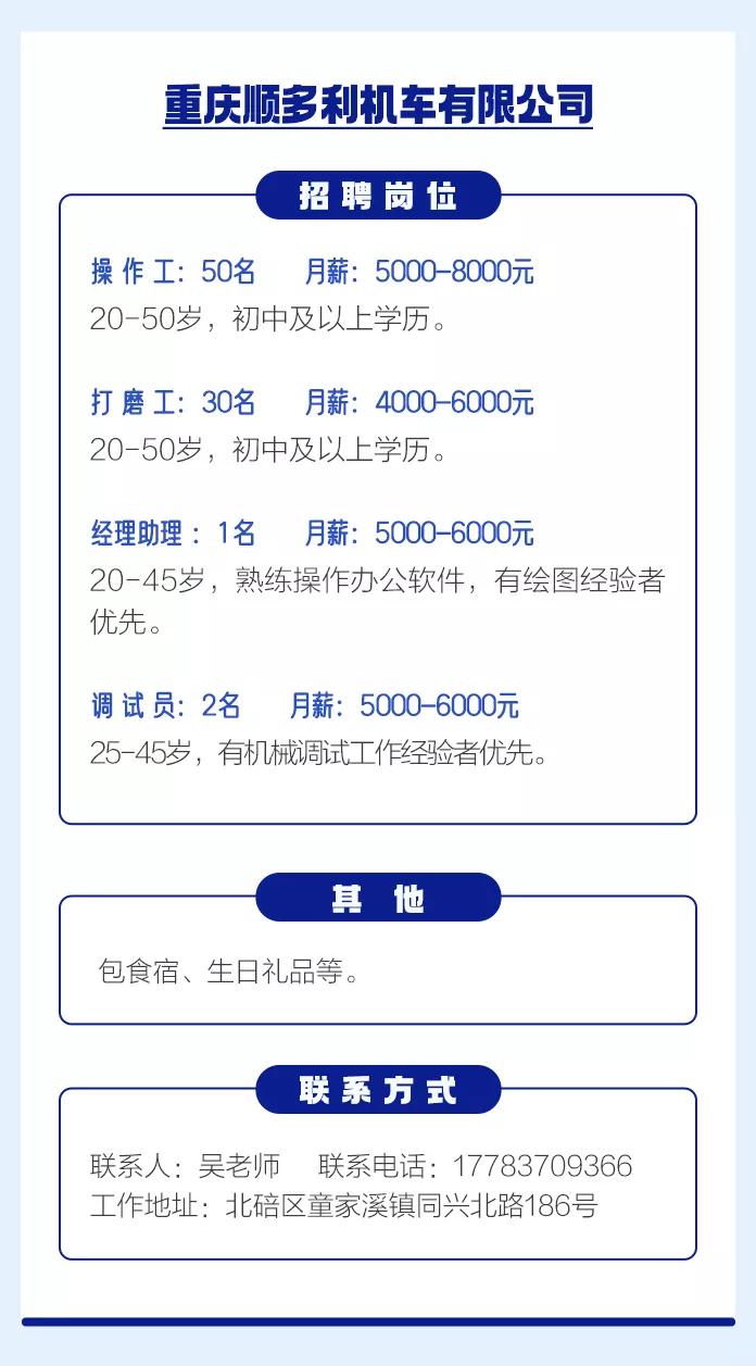 重庆北碚最新工作招聘,招聘北碚