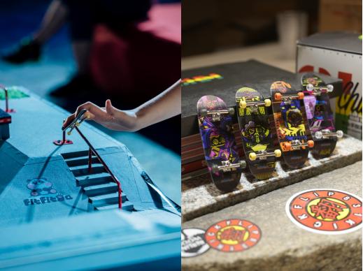 原创IP珍妮马斯JellieMons联手翻TEAM手指滑板，助力推广中国手指滑板大赛！