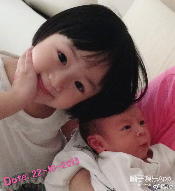 吴尊女儿neinei11岁近照,吴尊女儿neinei小时候爸爸去哪儿