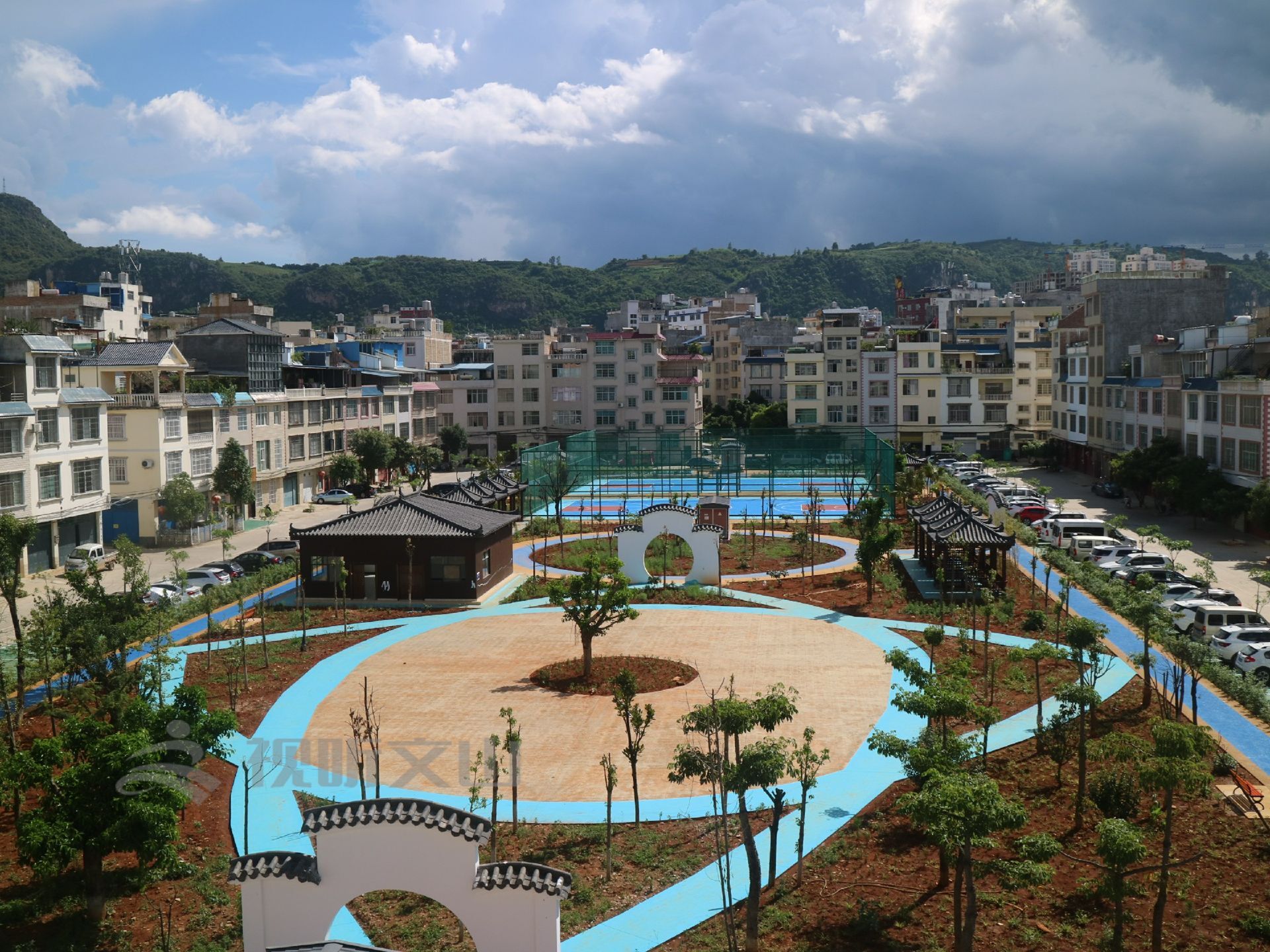 绿美乡村墙绘,绿美文山绘画