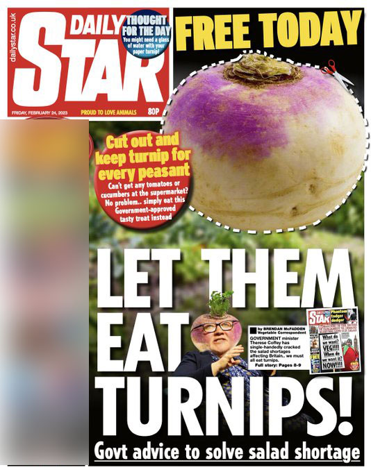 英国官员建议民众去吃萝卜,英首相呼吁民众少吃饭