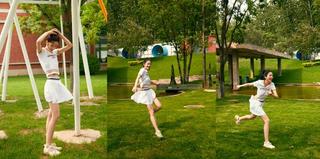 复古猫爪鞋老爹鞋,斐乐老爹经典款女鞋猫爪米白色