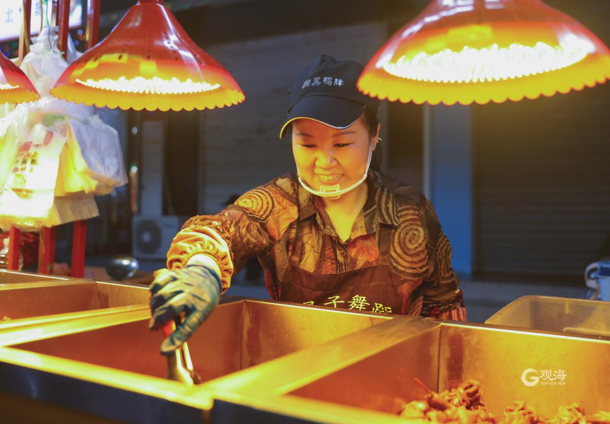 李村步行街夜市,台东路步行街李村夜市